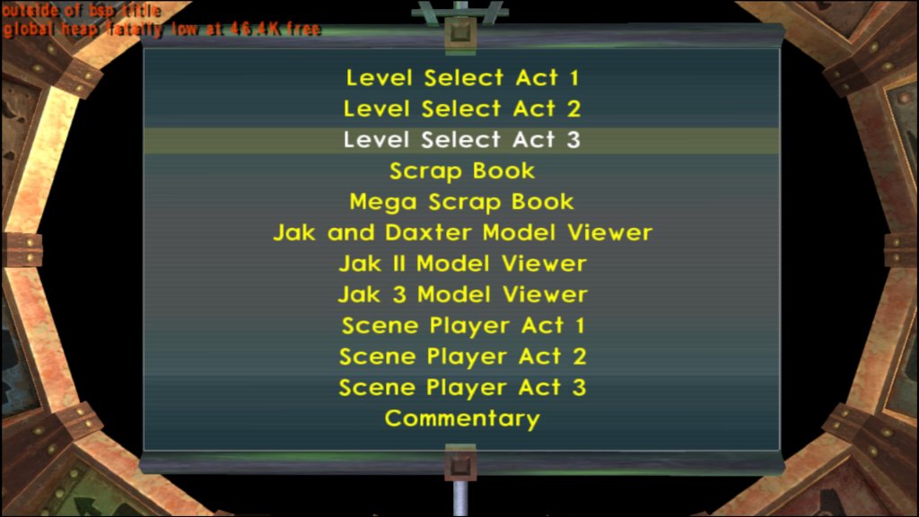 Level Select Act 3