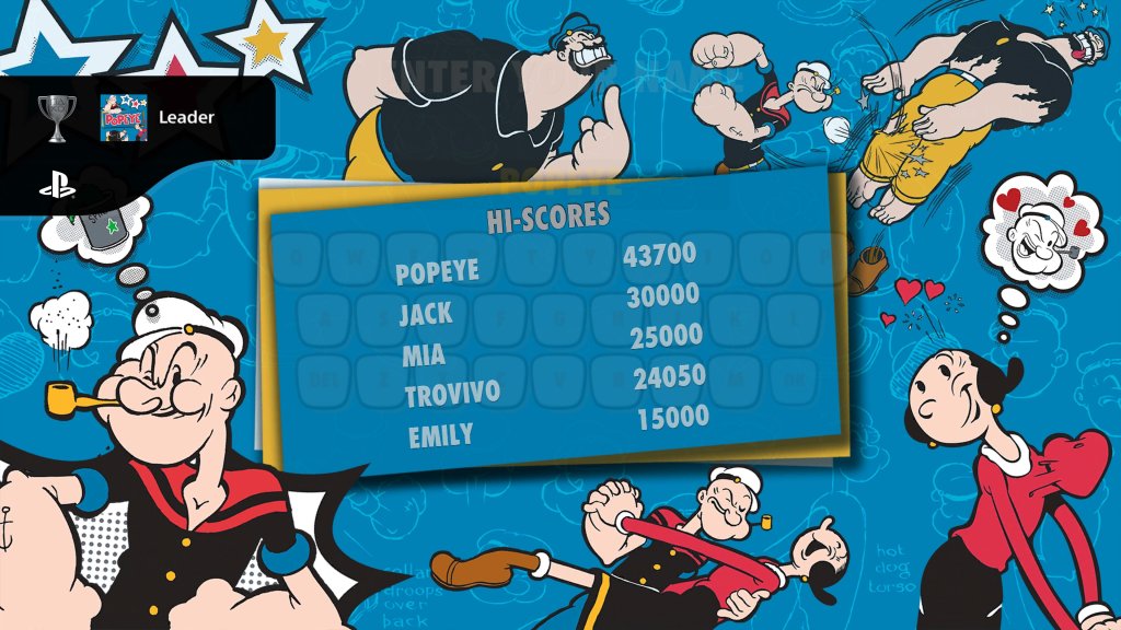 Leader（Get the top score on the high score table）