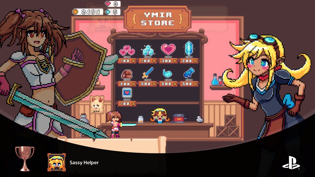 Sassy Helper（Discover Morganna's plan at Ymir's store.）