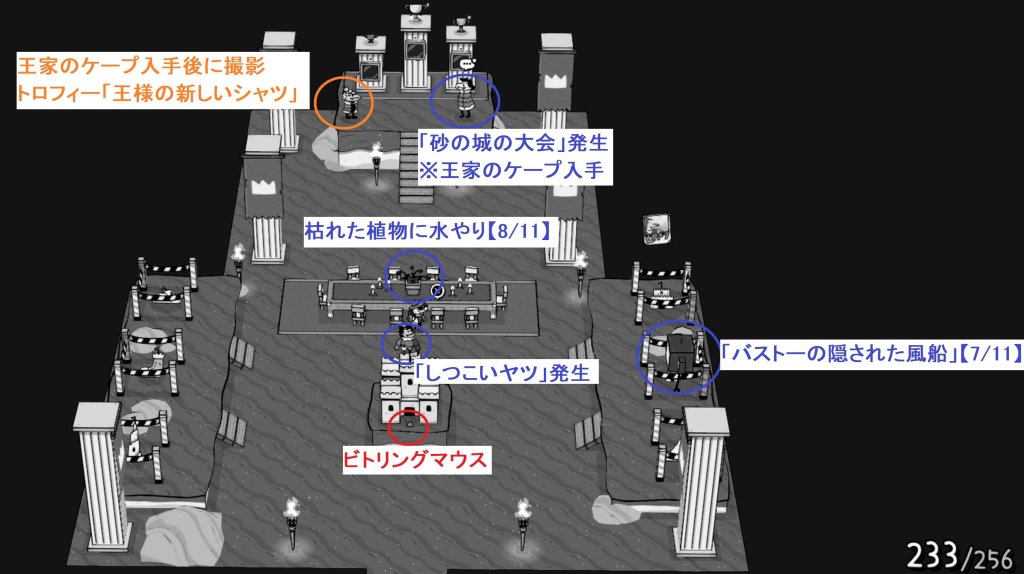 城の内部エリア