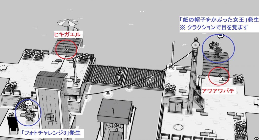 バス停留所より東のエリア