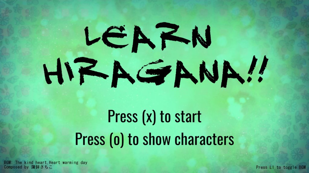 Learn Hiragana!!