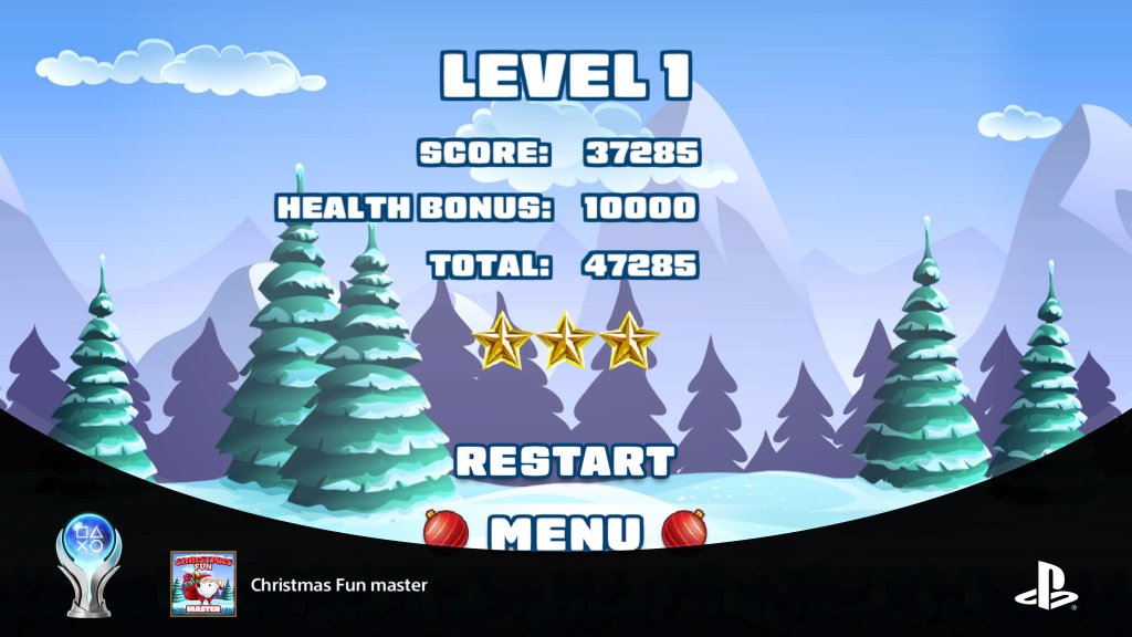Christmas Fun master（Collect all trophies in game.）