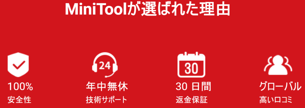 サポートは24時間年中無休、購入30日以内返金もあり