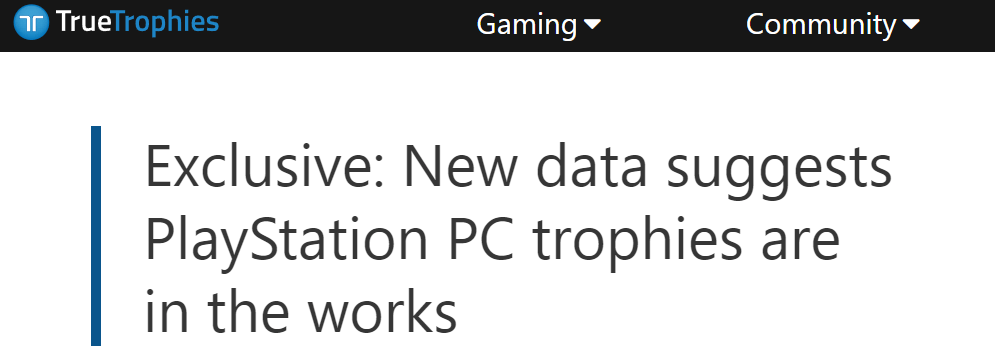 あのTrueTrophiesがPSPCについて取り上げる