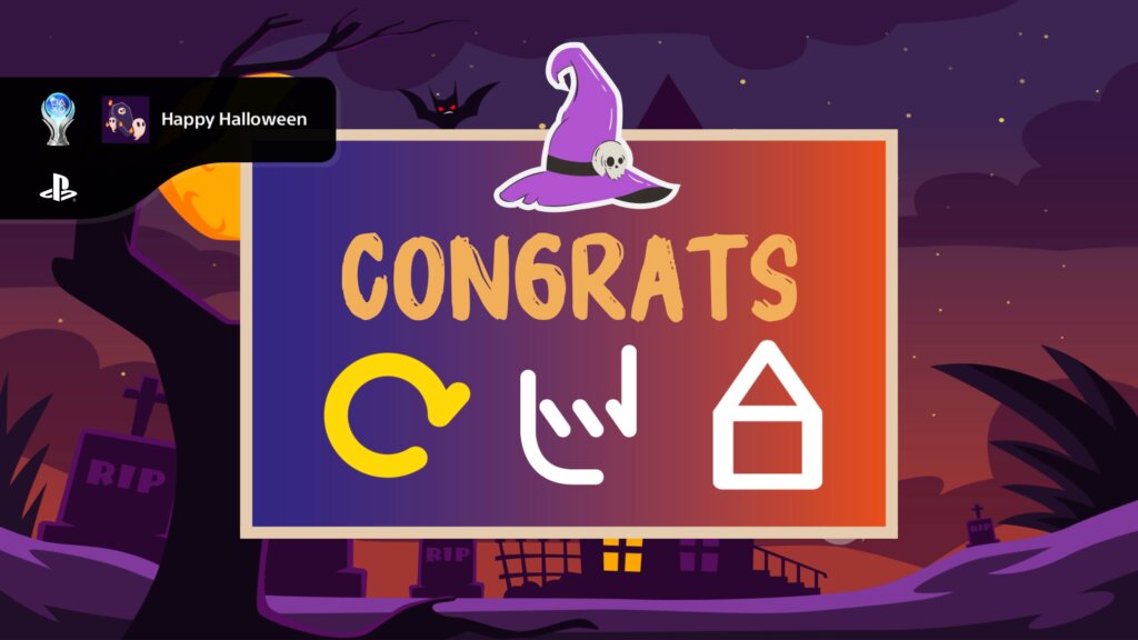 Happy Halloween（Unlock all trophies.）